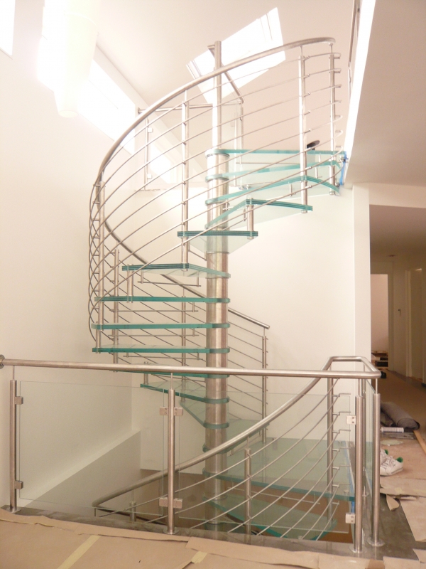 stainless steel spiral staircase